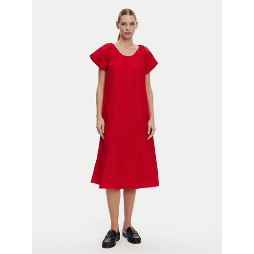 Tommy Hilfiger Sukienka letnia WW0WW44667 Czerwony Relaxed Fit ze sklepu MODIVO w kategorii Sukienki - zdjęcie 182688363