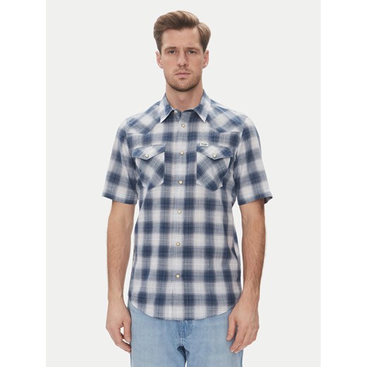 Wrangler Koszula Western 112362381 Niebieski Regular Fit ze sklepu MODIVO w kategorii Koszule męskie - zdjęcie 182688373