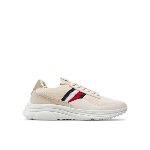 Tommy Hilfiger Sneakersy Modern Runner Premium Knit FM0FM05135 Beżowy Tommy Hilfiger 44 MODIVO