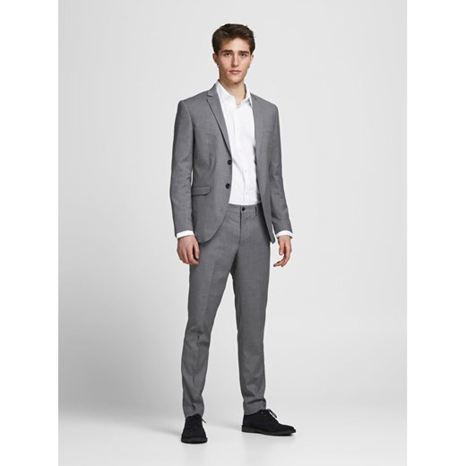 Jack&Jones Garnitur Franco 12181339 Szary Super Slim Fit ze sklepu MODIVO w kategorii Garnitury męskie - zdjęcie 182688462