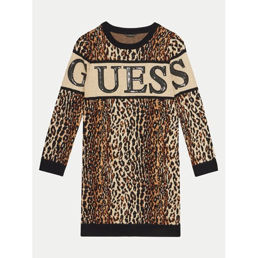 Guess Sukienka dzianinowa J4BK17 Z3I50 Kolorowy Comfort Fit ze sklepu MODIVO w kategorii Sukienki dziewczęce - zdjęcie 182688473