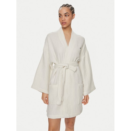 Tommy Hilfiger Szlafrok UW0UW05275 Écru ze sklepu MODIVO w kategorii Szlafroki damskie - zdjęcie 182688510