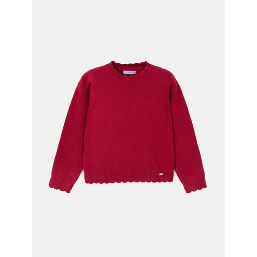 Mayoral Sweter 4355 Czerwony Regular Fit ze sklepu MODIVO w kategorii Swetry dziewczęce - zdjęcie 182688523