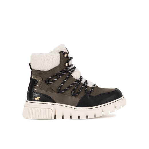 Mustang Botki 1502-602 Khaki ze sklepu MODIVO w kategorii Botki - zdjęcie 182688531
