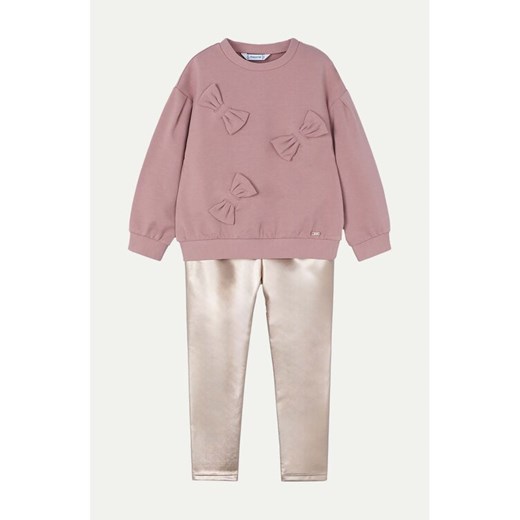 Mayoral Komplet bluza i legginsy 4707 Różowy Regular Fit ze sklepu MODIVO w kategorii Komplety dziewczęce - zdjęcie 182688544