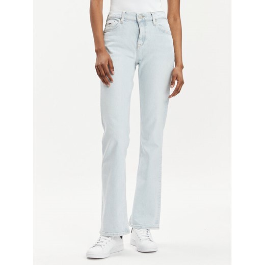 Tommy Jeans Jeansy Maddie DW0DW18319 Błękitny Slim Fit ze sklepu MODIVO w kategorii Jeansy damskie - zdjęcie 182688560