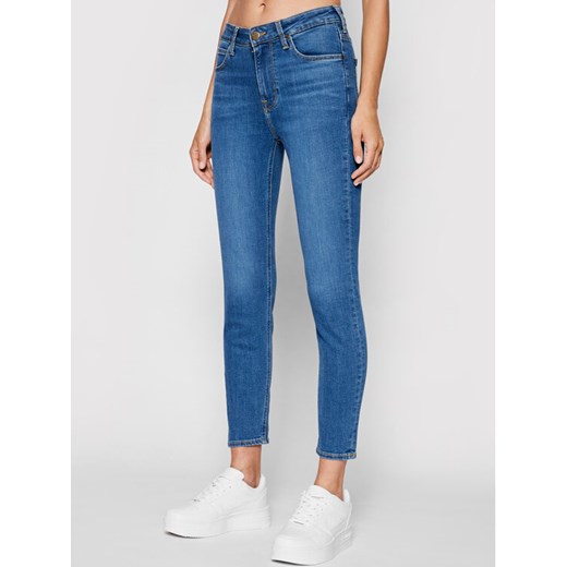 Lee Jeansy Scarlett L626QDDM 112140398 Granatowy Skinny Fit ze sklepu MODIVO w kategorii Jeansy damskie - zdjęcie 182688563