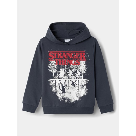 NAME IT Bluza STRANGER THINGS 13227984 Granatowy Regular Fit ze sklepu MODIVO w kategorii Bluzy chłopięce - zdjęcie 182688604