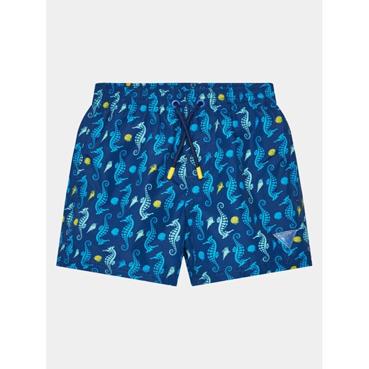 Guess Szorty kąpielowe L4GZ05 WG2A2 Niebieski Regular Fit ze sklepu MODIVO w kategorii Kąpielówki chłopięce - zdjęcie 182688631
