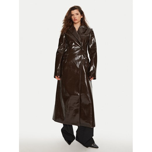 Herskind Płaszcz wełniany Ultra 5379149 Brązowy Regular Fit ze sklepu MODIVO w kategorii Płaszcze damskie - zdjęcie 182688674