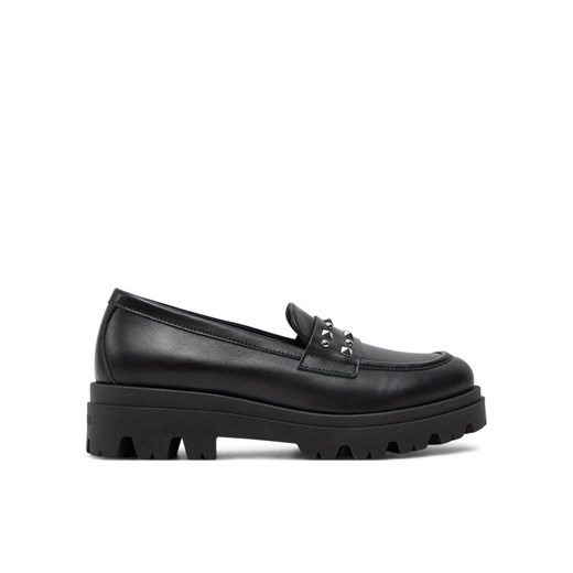 TWINSET Loafersy Mocassino 242GCJ024 Czarny ze sklepu MODIVO w kategorii Lordsy damskie - zdjęcie 182688680