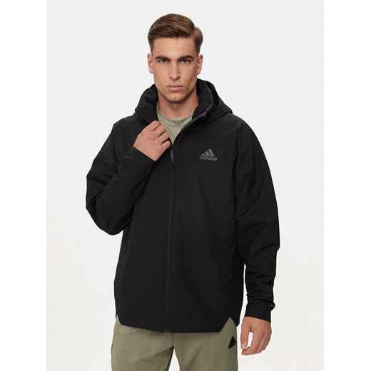 adidas Kurtka przeciwdeszczowa Terrex Traveer RAIN.RDY HG6016 Czarny Relaxed Fit ze sklepu MODIVO w kategorii Kurtki męskie - zdjęcie 182688681