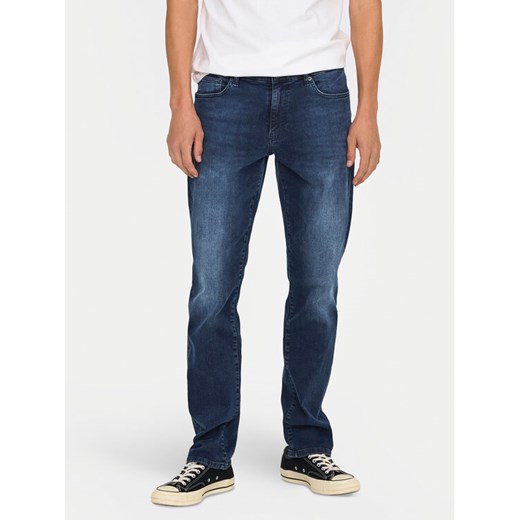 Only & Sons Jeansy 22032697 Granatowy Slim Fit ze sklepu MODIVO w kategorii Jeansy męskie - zdjęcie 182688693