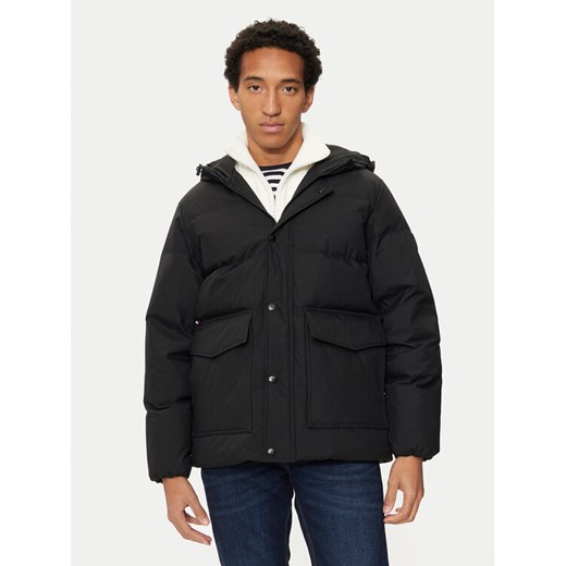 Tommy Hilfiger Kurtka puchowa MW0MW37484 Czarny Regular Fit ze sklepu MODIVO w kategorii Kurtki męskie - zdjęcie 182688700