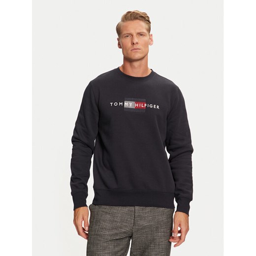 Tommy Hilfiger Bluza MW0MW35541 Granatowy Regular Fit ze sklepu MODIVO w kategorii Bluzy męskie - zdjęcie 182688703