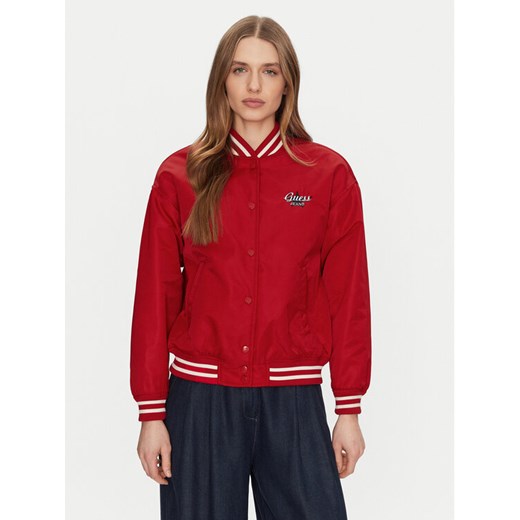 Guess Jeans Kurtka bomber W5RL43 WHAA2 Czerwony Regular Fit ze sklepu MODIVO w kategorii Kurtki damskie - zdjęcie 182688764
