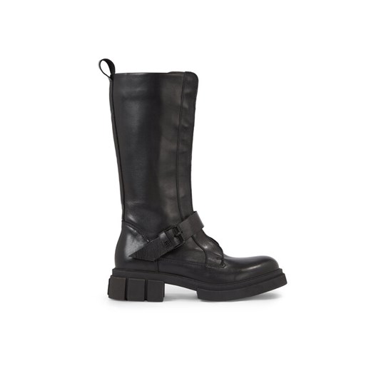 Tommy Hilfiger Kozaki Cool Monochromatic Bikerboot FW0FW07338 Czarny ze sklepu MODIVO w kategorii Kozaki damskie - zdjęcie 182688781