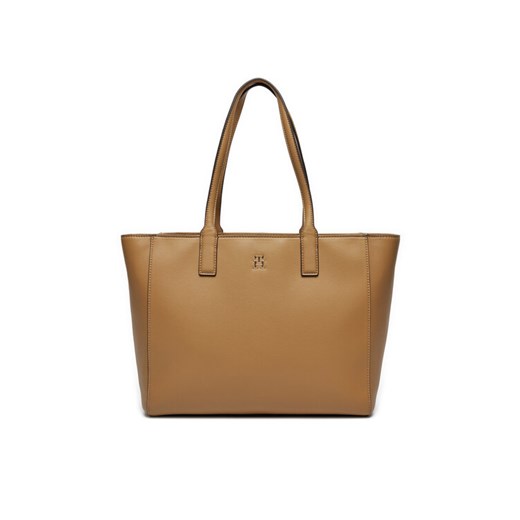 Tommy Hilfiger Torebka AW0AW16905 Beżowy ze sklepu MODIVO w kategorii Torby Shopper bag - zdjęcie 182688791