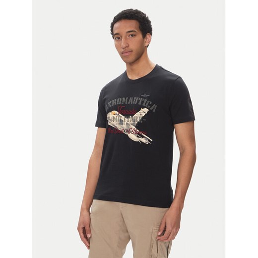 Aeronautica Militare T-Shirt 251TS2406J641 Granatowy Regular Fit ze sklepu MODIVO w kategorii T-shirty męskie - zdjęcie 182688800