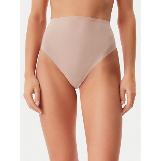 Calvin Klein Underwear Bielizna modelująca dolna Stay Put Mesh LV00QF8165 Beżowy ze sklepu MODIVO w kategorii Bielizna wyszczuplająca - zdjęcie 182688931