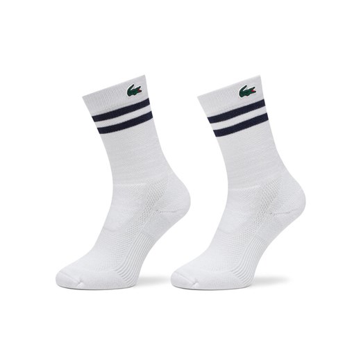 Lacoste Skarpety wysokie unisex RA1095 Biały ze sklepu MODIVO w kategorii Skarpetki damskie - zdjęcie 182688973