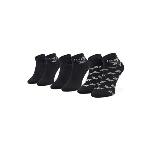 Reebok Zestaw 3 par wysokich skarpet unisex Cl Fo Ankle Sock 3P GG6675 Czarny ze sklepu MODIVO w kategorii Skarpetki damskie - zdjęcie 182688990
