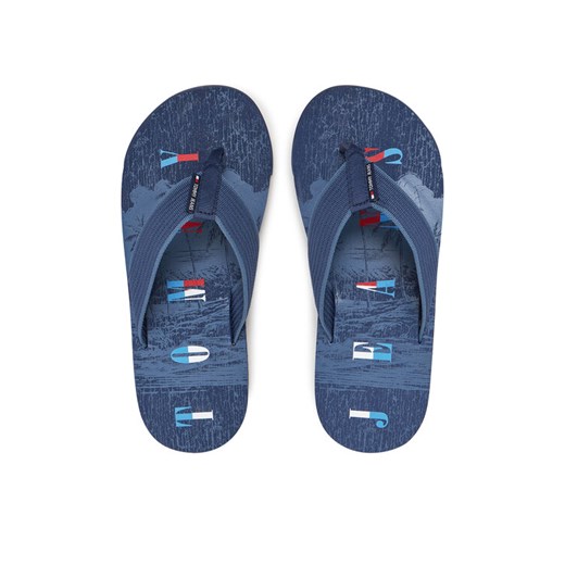 Tommy Jeans Japonki Tjm Elevated Beach Sandal EM0EM01561 Niebieski ze sklepu MODIVO w kategorii Klapki męskie - zdjęcie 182689073