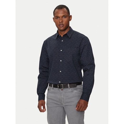 Guess Koszula M4YH08 WGBO1 Granatowy Regular Fit ze sklepu MODIVO w kategorii Koszule męskie - zdjęcie 182689090