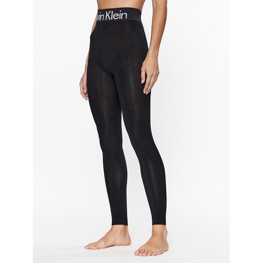 Calvin Klein Legginsy 701226027 Czarny Slim Fit ze sklepu MODIVO w kategorii Spodnie damskie - zdjęcie 182689220