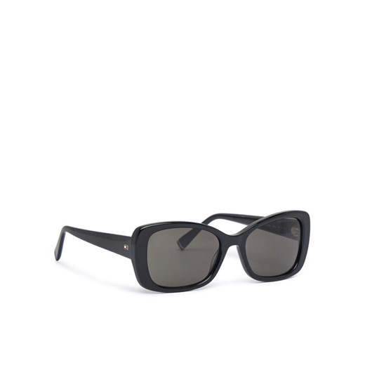 Tommy Hilfiger Okulary przeciwsłoneczne 2225/S 207865 Czarny ze sklepu MODIVO w kategorii Okulary przeciwsłoneczne damskie - zdjęcie 182689234