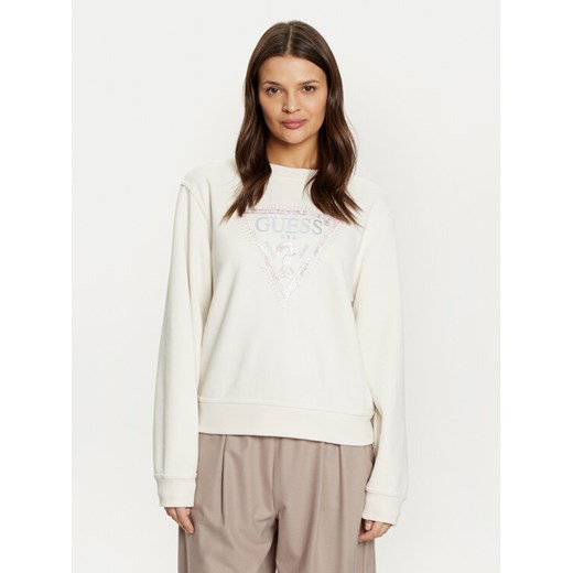 Guess Bluza W5RQ09 K8802 Écru Regular Fit ze sklepu MODIVO w kategorii Bluzy damskie - zdjęcie 182689242