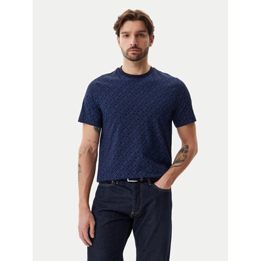 Tommy Hilfiger T-Shirt Monogram MW0MW39251 Granatowy Regular Fit ze sklepu MODIVO w kategorii T-shirty męskie - zdjęcie 182689310
