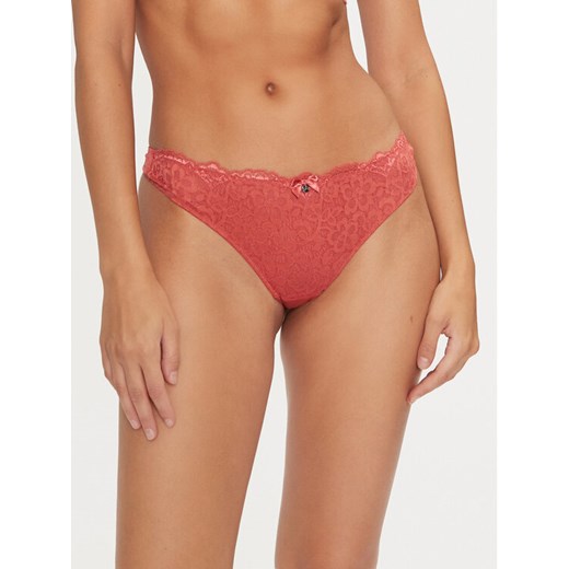 Hunkemöller Stringi Marine 206318 Czerwony ze sklepu MODIVO w kategorii Majtki damskie - zdjęcie 182689362