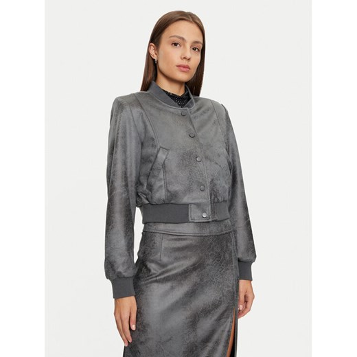 ONLY Kurtka z imitacji skóry Paris 15330040 Szary Regular Fit ze sklepu MODIVO w kategorii Kurtki damskie - zdjęcie 182689364