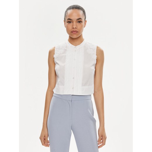 TWINSET Bluzka 241TT2284 Biały Regular Fit ze sklepu MODIVO w kategorii Bluzki damskie - zdjęcie 182689371