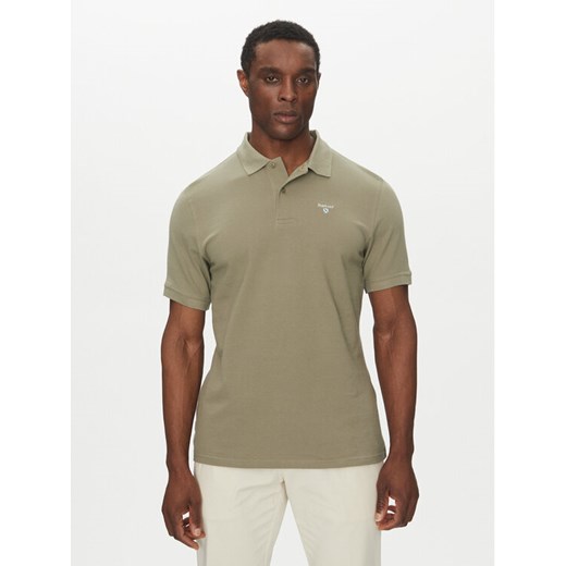 Barbour Polo Original Sports MML0358OL38 Khaki Regular Fit ze sklepu MODIVO w kategorii T-shirty męskie - zdjęcie 182689391