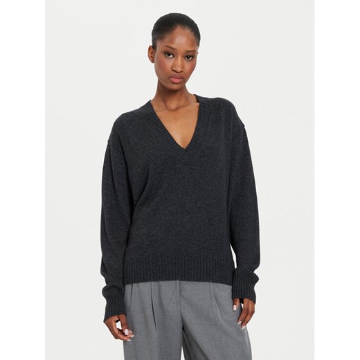 Kontatto Sweter 3M0177 Szary Regular Fit ze sklepu MODIVO w kategorii Swetry damskie - zdjęcie 182689394