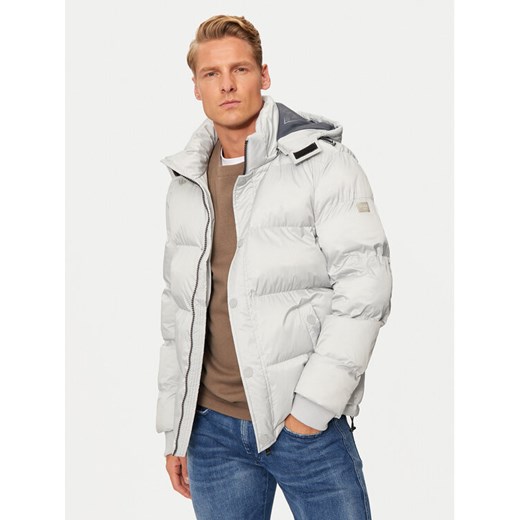 Guess Kurtka puchowa M4BL21 WGJ42 Szary Regular Fit ze sklepu MODIVO w kategorii Kurtki męskie - zdjęcie 182689460