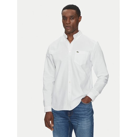 Lacoste Koszula CH1911 Biały Regular Fit ze sklepu MODIVO w kategorii Koszule męskie - zdjęcie 182689503