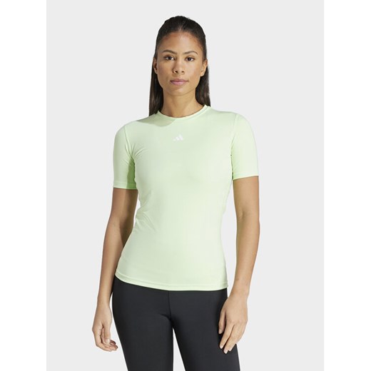 adidas Koszulka techniczna Techfit Training IT6742 Zielony Slim Fit L MODIVO