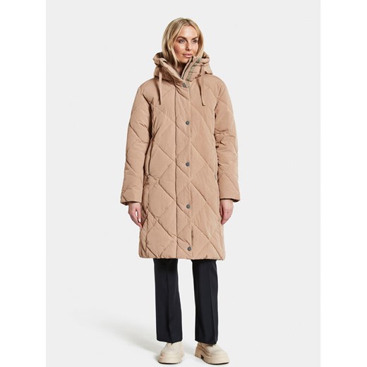 Didriksons Kurtka zimowa Torun 504377 Beżowy Relaxed Fit ze sklepu MODIVO w kategorii Kurtki damskie - zdjęcie 182689551