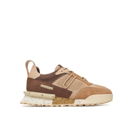 REPLAY Sneakersy GMS1P .000.C0055L Beżowy ze sklepu MODIVO w kategorii Buty sportowe męskie - zdjęcie 182689583