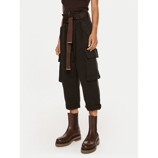 Pinko Spodnie cargo Ronfare 101840 A21C Czarny Regular Fit ze sklepu MODIVO w kategorii Spodnie damskie - zdjęcie 182689611