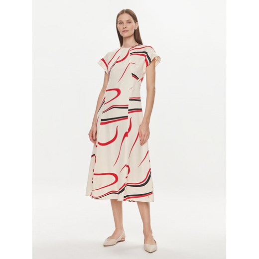 Tommy Hilfiger Sukienka codzienna WW0WW42031 Beżowy Relaxed Fit ze sklepu MODIVO w kategorii Sukienki - zdjęcie 182689654