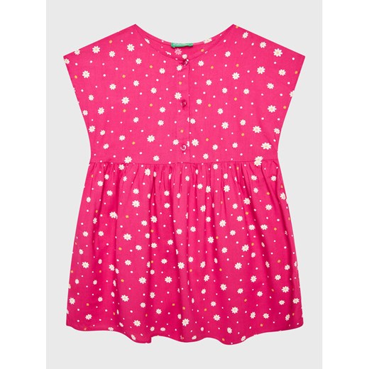 United Colors Of Benetton Sukienka codzienna 4EKJGV00M Różowy Regular Fit ze sklepu MODIVO w kategorii Sukienki dziewczęce - zdjęcie 182689693