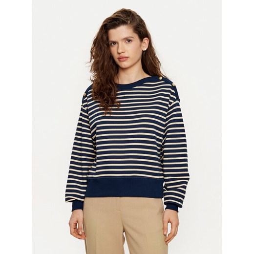 Tommy Hilfiger Bluza WW0WW44447 Granatowy Relaxed Fit ze sklepu MODIVO w kategorii Bluzy damskie - zdjęcie 182689790
