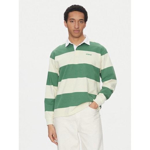 Vans Polo Ward Stripe VN000KU8 Zielony Regular Fit ze sklepu MODIVO w kategorii T-shirty męskie - zdjęcie 182689933