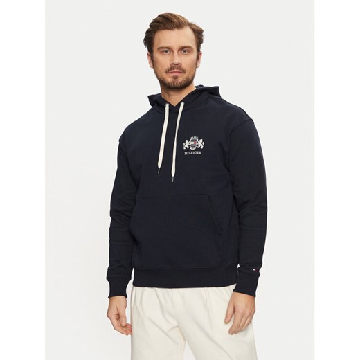 Tommy Hilfiger Bluza MW0MW37462 Granatowy Regular Fit ze sklepu MODIVO w kategorii Bluzy męskie - zdjęcie 182689934