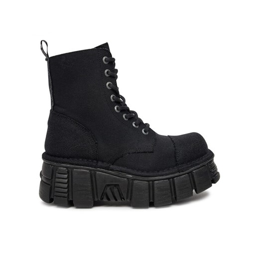 NEW ROCK Glany M-MILI083C-RC7 Czarny ze sklepu MODIVO w kategorii Workery damskie - zdjęcie 182690023