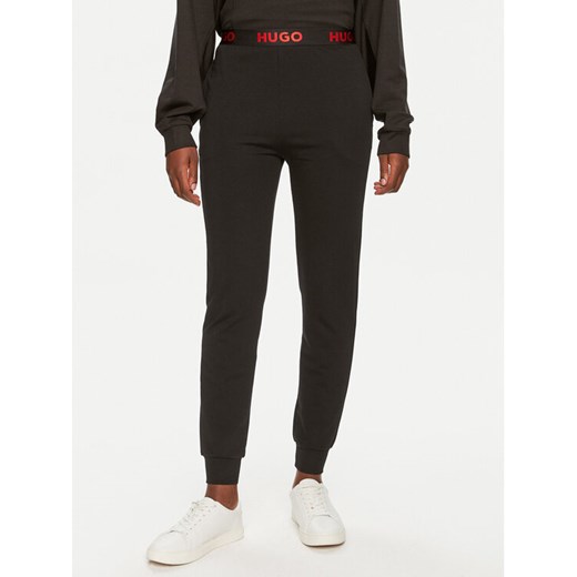 Hugo Spodnie dresowe Sporty Logo 50520499 Czarny Regular Fit ze sklepu MODIVO w kategorii Spodnie damskie - zdjęcie 182690031